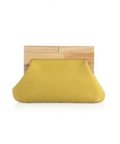 Wanderlust By Abby Harlow Wood Frame Clutch