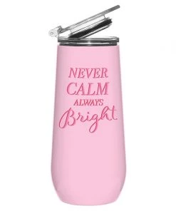 Wanderlust By Abby Never Calm Champagne Tumbler