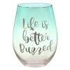 Wanderlust By Abby DRY GOODS Life Is Better Buzzed Wine Glass