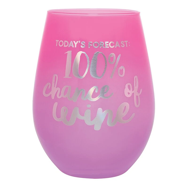 Wanderlust By Abby 100% Chance Of Wine Glass DRY GOODS 3 Wanderlust By Abby 100% Chance Of Wine Glass DRY GOODS