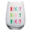 Wanderlust By Abby NEW Wine Glass - Ho! Ho! Ho!