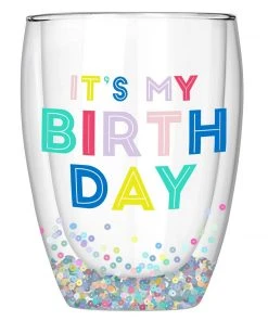 Wanderlust By Abby Its My Birthday Stemless Wine Glass