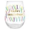 Wanderlust By Abby Happy Birthday Candles Wine Glass 2 Wanderlust By Abby Happy Birthday Candles Wine Glass