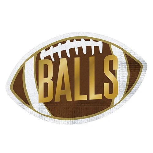 Wanderlust By Abby Football "Balls" Napkins DRY GOODS 3 Wanderlust By Abby Football "Balls" Napkins DRY GOODS
