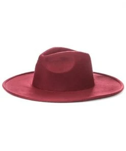 Wanderlust By Abby Flat Brim Fedora Hat