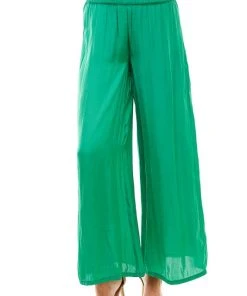 Wanderlust By Abby High Rise Smocked Waist Pants NEW