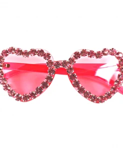 Wanderlust By Abby NEW Pink Heart Shaped Sunnies With Crystals