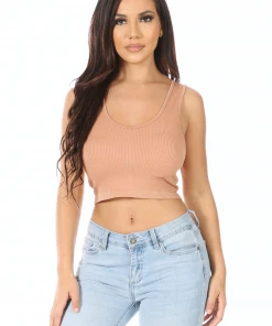 Wanderlust By Abby NEW Rib V Neck Brami