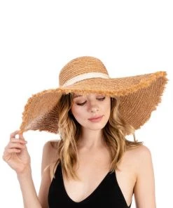 Wanderlust By Abby Wide Floppy Straw Hat