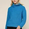 Wanderlust By Abby Cross Detail Turtleneck Sweater