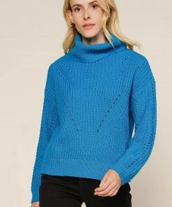 Wanderlust By Abby Cross Detail Turtleneck Sweater