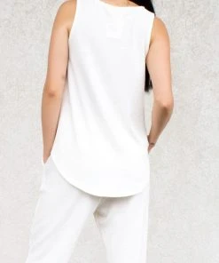 Wanderlust By Abby NEW Crepe Hacci Tank