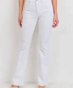 JBD Denim NEW JBD White High Rise Skinny Flare Jeans