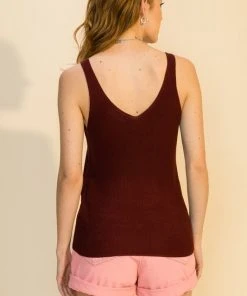 Wanderlust By Abby NEW V Neck Sweater Tank Top