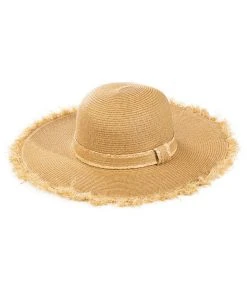 Wanderlust By Abby Straw Braided Floppy Hat NEW