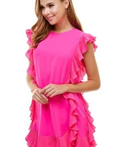 Wanderlust By Abby Ruffle Trim Dress