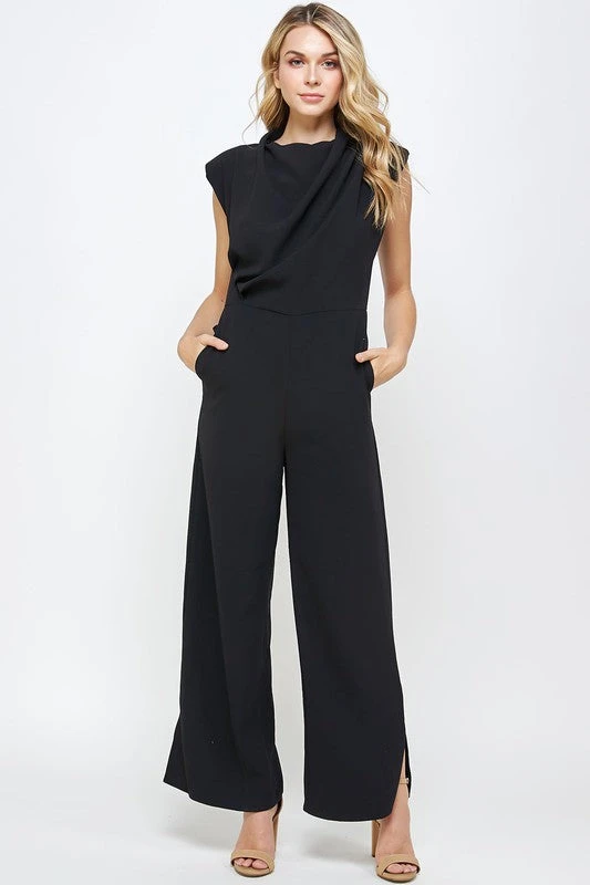 Wanderlust By Abby High Cowl Neck Jumpsuit NEW 3 Wanderlust By Abby High Cowl Neck Jumpsuit NEW