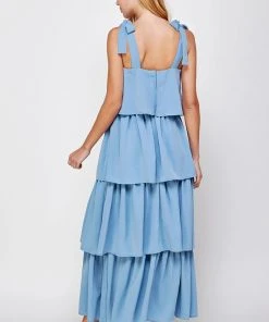 Wanderlust By Abby Sky Blue Layer Long Dress