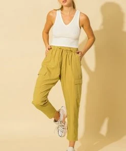Wanderlust By Abby NEW High Waist Baggy Cargo Pants