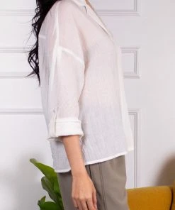 Before You Cotton Voile Button-Up NEW