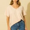 Wanderlust By Abby NEW V Neck Short Sleeve Blouse 1 Wanderlust By Abby NEW V Neck Short Sleeve Blouse