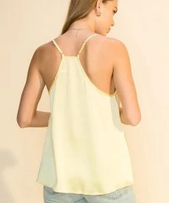 Wanderlust By Abby V Neck Racerback Cami Tank Top