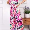 Wanderlust By Abby Floral Print Strapless Jumpsuit