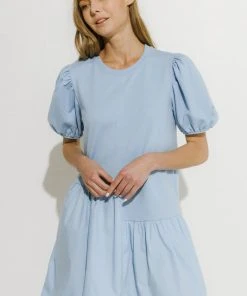 Wanderlust By Abby Knit Woven Mixed Dress NEW