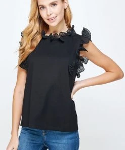 Wanderlust By Abby Pleats Wire Sleeveless Top