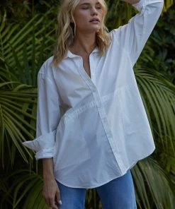 Wanderlust By Abby NEW Off White Collared Top