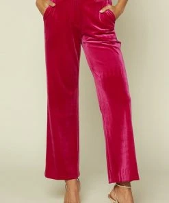 Wanderlust By Abby Velvet Wide Leg Pants