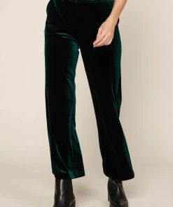 Wanderlust By Abby Velvet Wide Leg Pants