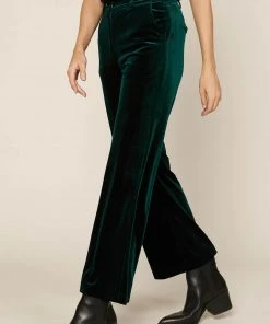 Wanderlust By Abby Velvet Wide Leg Pants