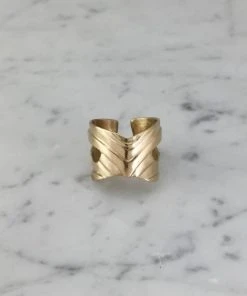 Mimosa Handcrafted Mimosa Mardi Gras Mask Ring JEWELRY