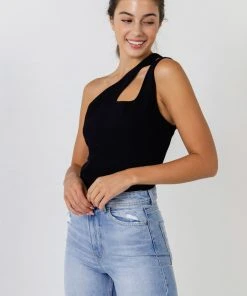 Wanderlust By Abby Cut-Out Detail Tank Top