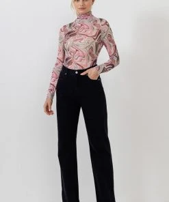 Wanderlust By Abby NEW Print Mesh Top