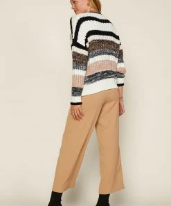 Wanderlust By Abby Multi Colored Striped Cardigan