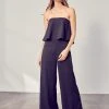 Wanderlust By Abby Strapless Ruffle Jumpsuit NEW