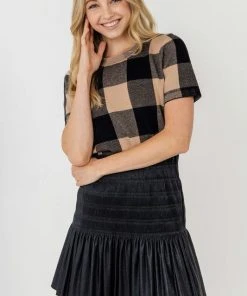 Wanderlust By Abby Gingham Sweater CLOTHING