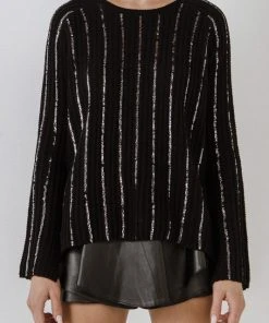 Wanderlust By Abby Jackets & Outerwear Sequin Detail Sweater