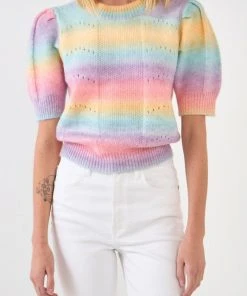 Wanderlust By Abby Multi Color Knit Top