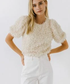 Wanderlust By Abby CLOTHING Fuzzy Feather Top