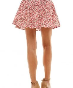 Wanderlust By Abby NEW Floral Smocked Mini Skirt