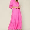 Wanderlust By Abby NEW Ruffle Maxi Dress