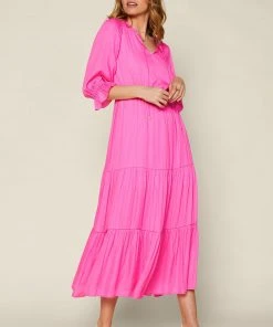Wanderlust By Abby NEW Ruffle Maxi Dress