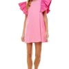 Wanderlust By Abby Knit Ruffle Sleeve Dress