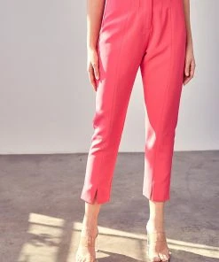 Wanderlust By Abby Pintuck Slit Bottom Pants NEW