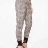 Wanderlust By Abby High Waisted Plaid Jogger Pants