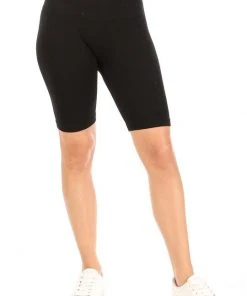 Wanderlust By Abby Black Rib Seamless Bike Shorts