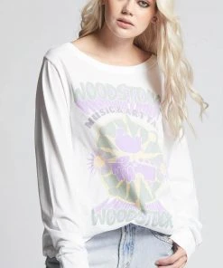 Wanderlust By Abby Woodstock Music & Art Fair Long-sleeve Tee NEW